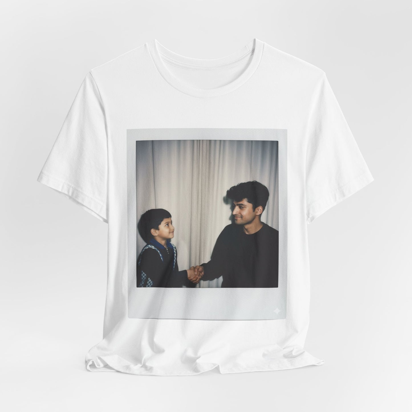 Photo Polaroid Tee — Retro Snapshot Portrait T-Shirt
